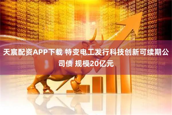 天宸配资APP下载 特变电工发行科技创新可续期公司债 规模20亿元
